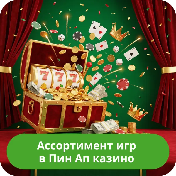 Ассортимент игр в Пин Ап казино